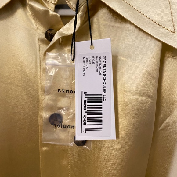 Proenza Schouler Glacé Shirtdress in Butter - Picture 6 of 6